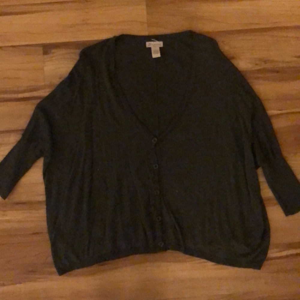 Loose brown cardigan
